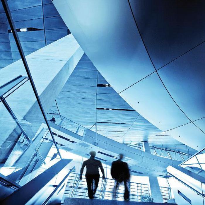 Modern corporate abstract blue illustration