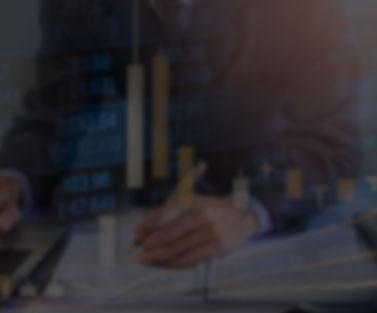 Blurred background of 2 executives talking