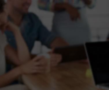 Blurred background of practitioner on iPad